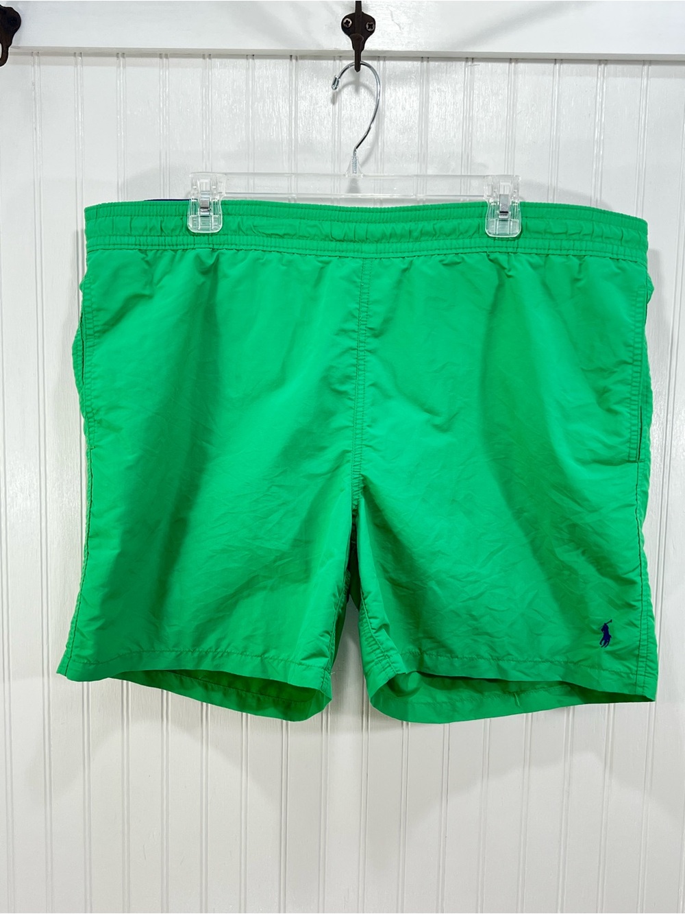 Polo by Ralph Lauren Green Swim Trunks Preppy Size XL - Picture 1 of 15